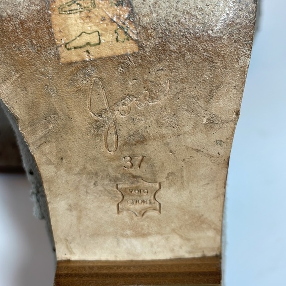 Joie gray suede metal stud booties size 37 - Picture 4 of 6